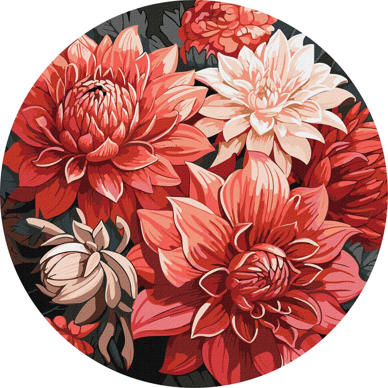Картина за номерами d39см. Святковий букет ©art_selena_ua Ідейка КНОR1040