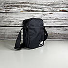 Сумка New Balance чорного кольору / Чоловіча спортивна сумка через плече Нью Баланс / Барсетка New Balance, фото 6