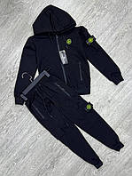 Костюм спортивний Stone Island для хлопчика 8-17 років, Чорний 134