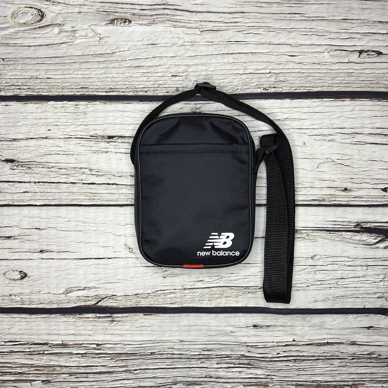 Маленька спортивна барсетка НБ New Balance чорна, фото 1