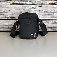 Барсетка Puma / Мужская спортивная сумка через плечо Пума / Сумка Puma черного цвета