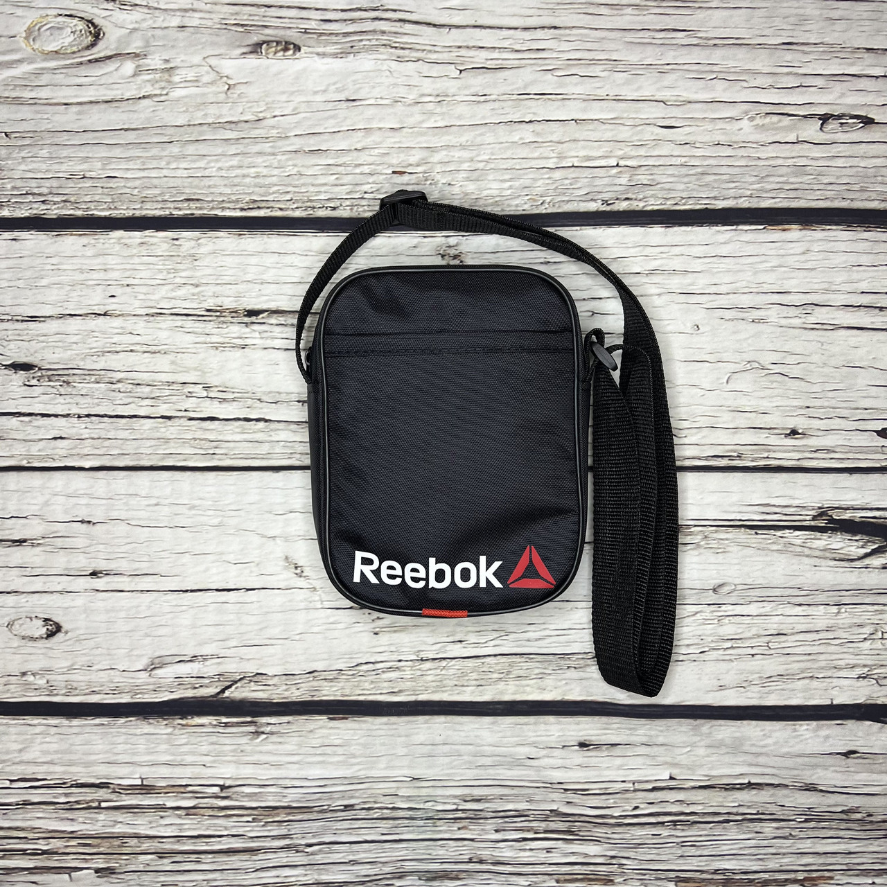 Маленька сумка Рібок Reebok через плече чорна, фото 1