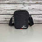 Маленька чоловіча сумка через плече Рібок Reebok з тканини, фото 2