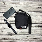 Барсетка The North Face / Чоловіча спортивна сумка через плече TNF / Сумка The North Face чорного кольору, фото 3