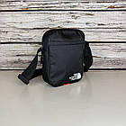 Барсетка The North Face / Чоловіча спортивна сумка через плече TNF / Сумка The North Face чорного кольору, фото 5