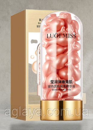 Крем-сироватка концентрат у капсулах для обличчя Luofmiss Basein Placenta з плацентою й ніацинамідом (30капсул)