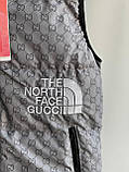 Чоловічий жилет Gucci vs The North Face M1834 сірий XL, XXL, фото 3