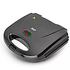 Сендвічниця тостер 850Вт RAF R284T / Міні гриль з антипригарним покриттям / Електробутербродниця, фото 4