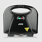 Сендвічниця тостер 850Вт RAF R284T / Міні гриль з антипригарним покриттям / Електробутербродниця, фото 8