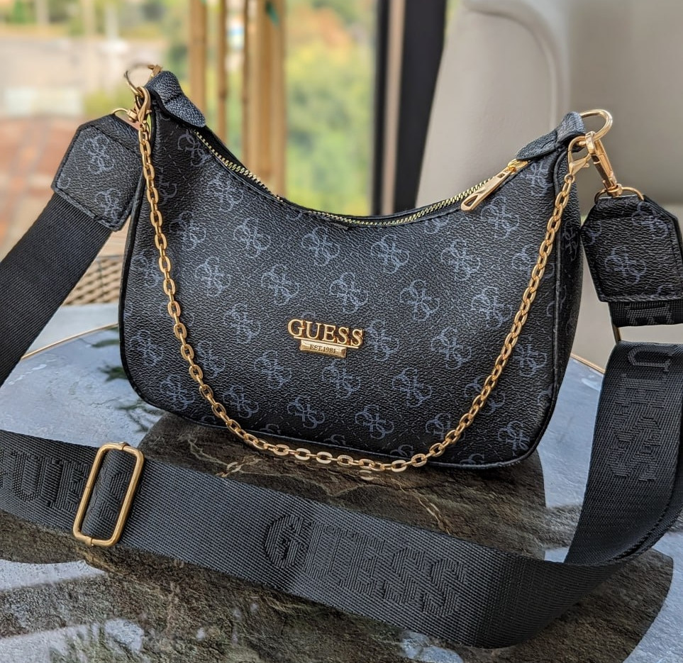 Сумка жіноча Guess Bagget  багет чорний