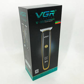 Тример для стрижки волосся та бороди VGR V-966 LED Display. JL-717 Колір: зелений