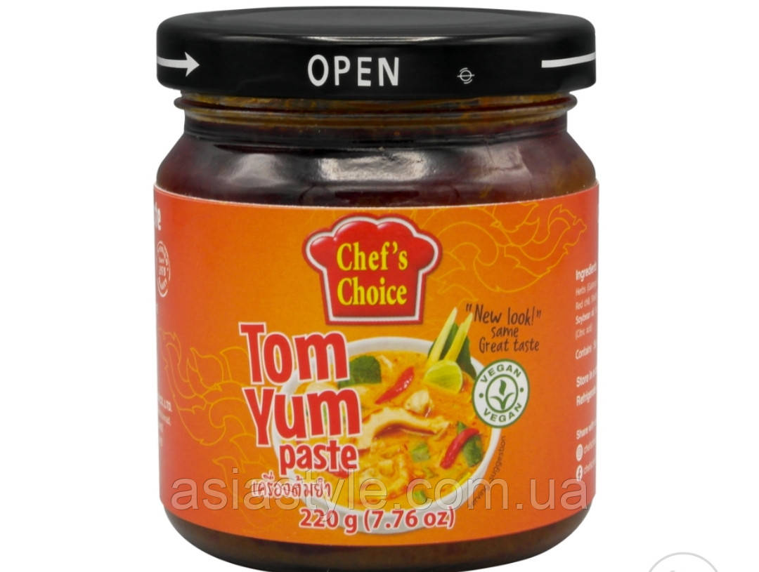 Паста для Том Ям, класична, Tm Chefs Choice, 220 г, Ч, фото 1