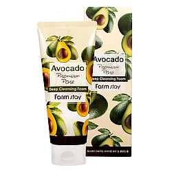 Пінка для вмивання з Авокадо Farm Stay Avocado Premium Pore Deep Cleansing Foam 180ml