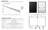 Монокристалічна сонячна панель Longi LR5-54HTB-425M Hi-MO6m, 425W Full Black Mono, фото 9