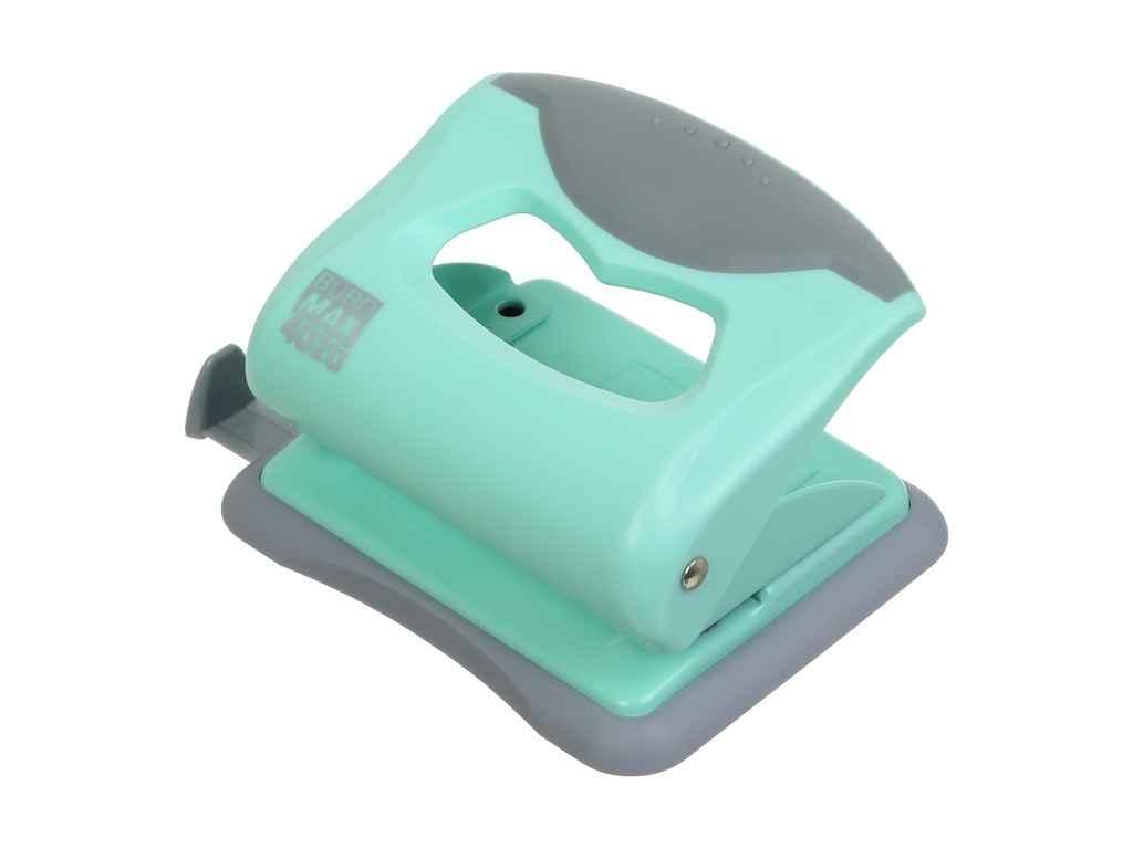 Діркопробивач пластиковий PASTEL (до 20арк.), мятний ТМ BUROMAX BP, фото 1