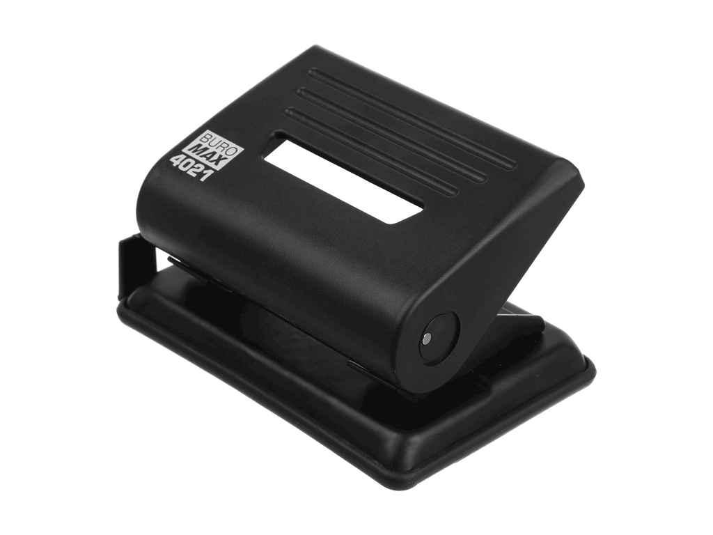 Діркопробивач пластиковий JOBMAX (до 12арк.), чорний ТМ BUROMAX BP, фото 1