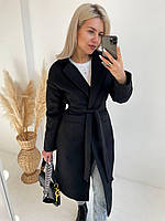 Женское стильное пальто из кашемира новинка 2024 42, черный