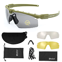 Захисні тактичні сонцезахисні окуляри для тактичного використання з поляризацією Захисні військові очки Daisy X11