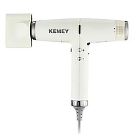 Фен для волос Kemei KM-H3 профессиональный мощный фен для сушки и укладки волос,2 режима,1800 Вт,Белый,RTY