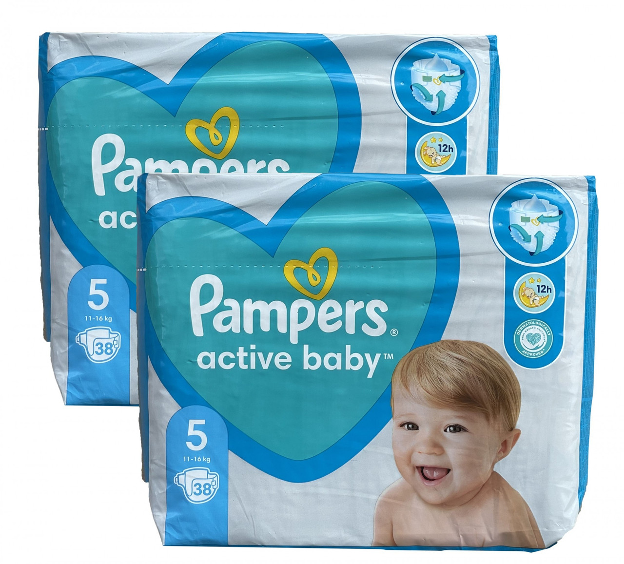 Дитячі одноразові підгузки Pampers Active Baby 5 11-16 кг 76 шт.