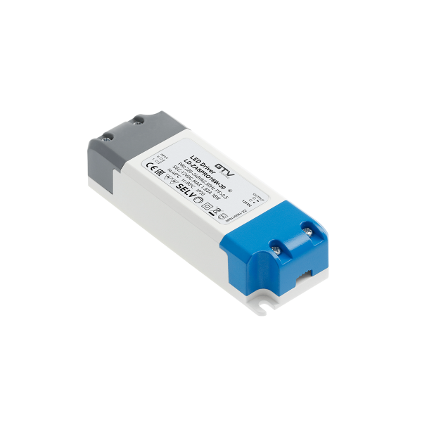 Блок живлення GTV LED PRO 12V, 16W, 220-240VAC, IP20, 120x42x27мм