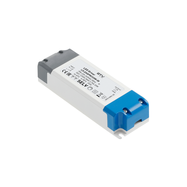 Блок живлення GTV LED PRO 12V, 33W, 220-240VAC, IP20, 140x48x28мм