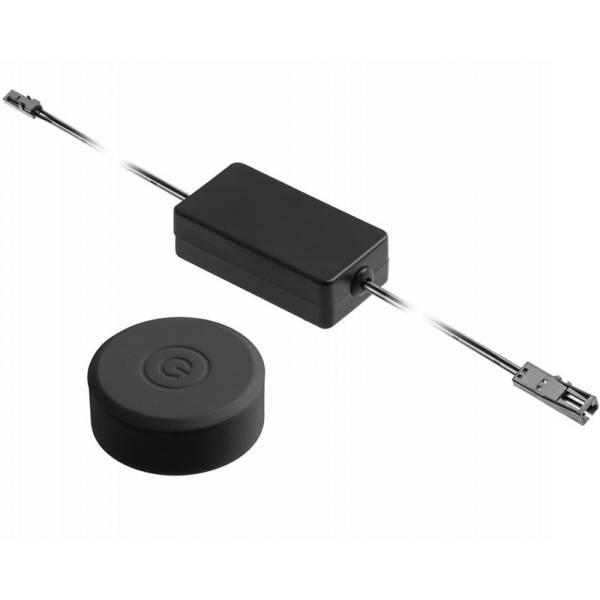 Вимикач-димер GTV дистанційний сенсорний безпровідний з регулюванням яскравості чорний (AE-WDBP1-20N)