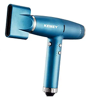 Фен для волос Kemei KM-H3 профессиональный мощный фен для сушки и укладки волос,2 режима,1800 Вт,Синий,QWE