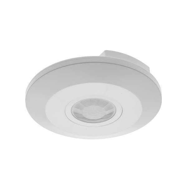 Датчик руху з регулюванням чутливості сутінків GTV CR-CR3M00-00, 2000W, IP20, 360⁰, CR-3mini, білий