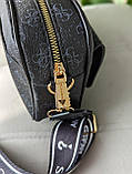 Сумочка Guess кросс-боді з зовнішнім карманом чорний, фото 2