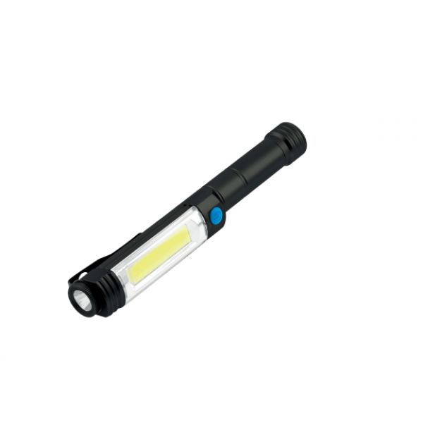 Ліхтарик світлодіодний на батарейках GTV 3xAA, 6Вт, 6400К, IP44, чорний