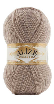 Нитки пряжа для в'язання ANGORA GOLD Ангора Голд від ALIZE Алізе № 461 - коричневий