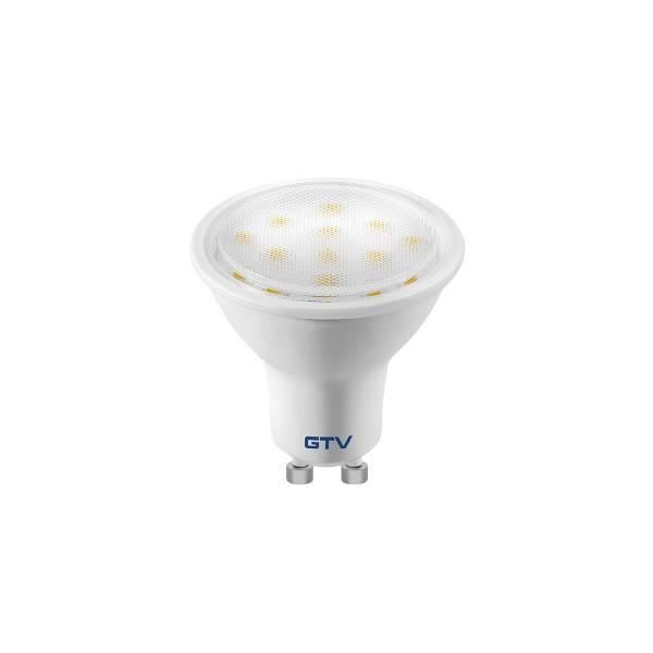 Лампа GTV LED SMD 2835, 3000K, GU10, 3W, 230V (LD-NGU10P-3W)