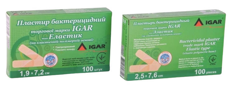 Пластир бактерицидний "Еластик EVA" 7,6*2,5 см, фото 1