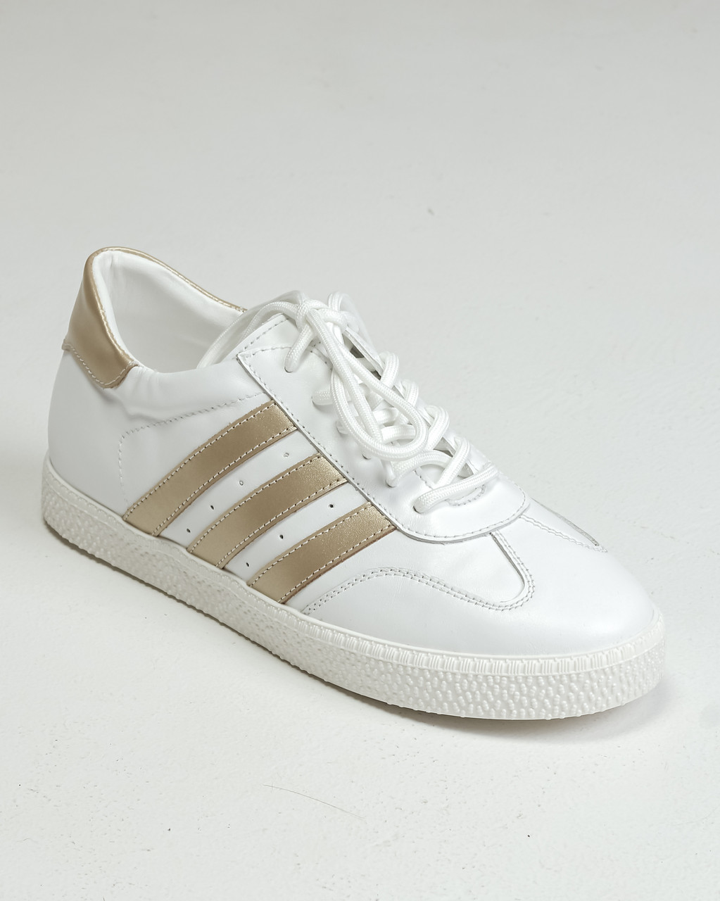 Кеди жіночі Krula 2014 36 білі із золотистою шкірою