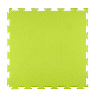 Модульное покрытие для пола ПВХ плитка Премиум Пиксель гладкая 1 м.кв. (387х387х5 мм - 7 шт.). Цвет Лимонный