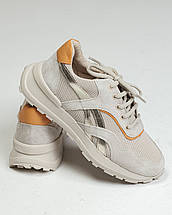 Кросівки Krula 2031 36 бежеві замша нубук, фото 4