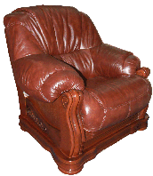 Кожаное кресло "Барон 4090" (102 см)