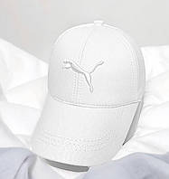 Белая кепка Puma мужская женская коттоновая <unk> бейсболка Пума спортивная