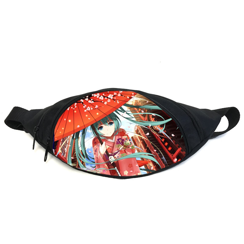 Поясна сумка бананка Міку Хацуне Hatsune Miku (GB HM 03) Gear Bag чорна