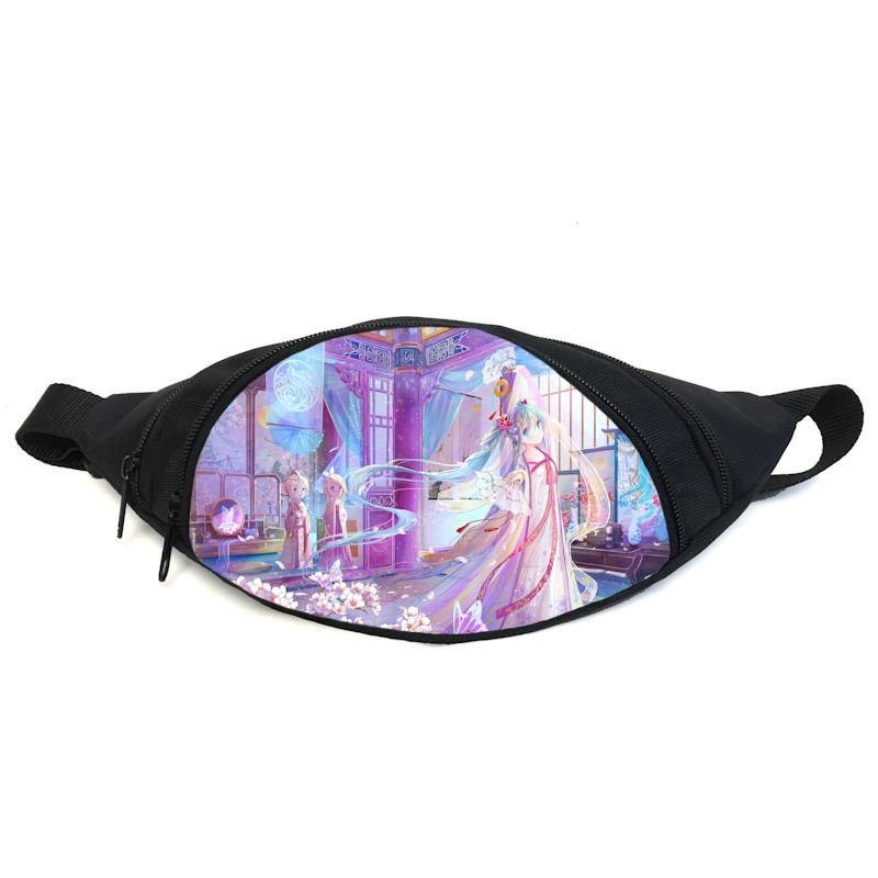 Поясна сумка бананка Міку Хацуне Hatsune Miku (GB HM 07) Gear Bag чорна