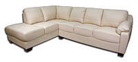 Кожаный угловой диван с реклайнером - YORK