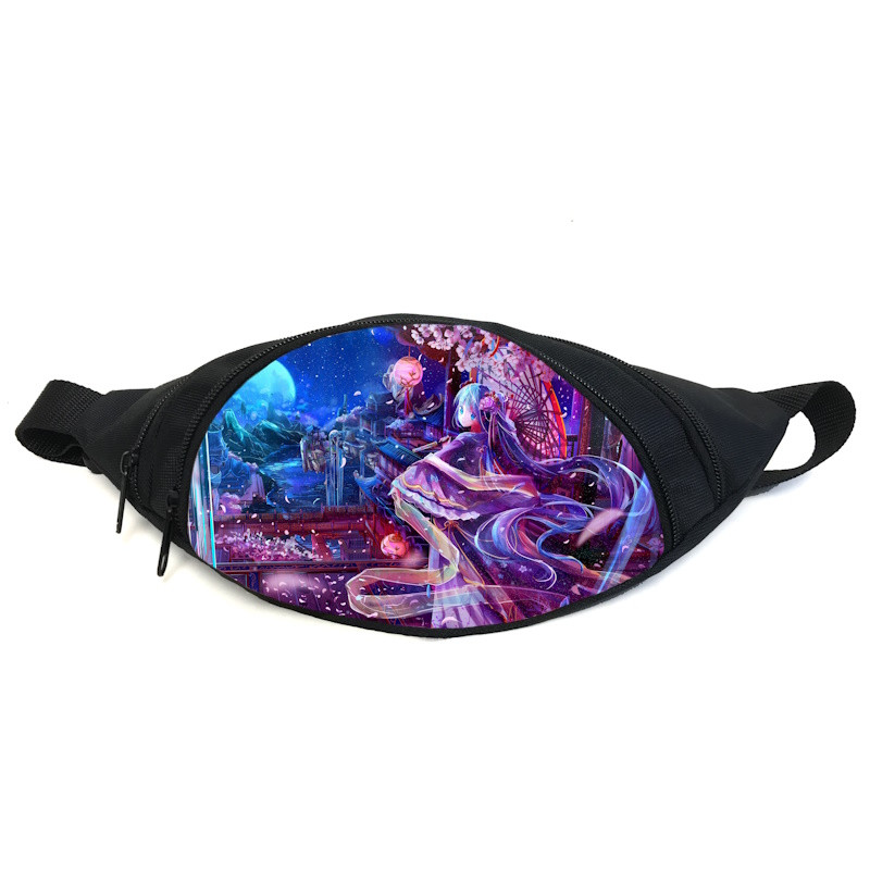 Поясна сумка бананка Міку Хацуне Hatsune Miku (GB HM 09) Gear Bag чорна