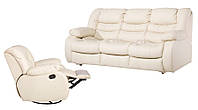 Мягкий диван в комплекте с креслом - REGAN. Реклайнер (3+1)