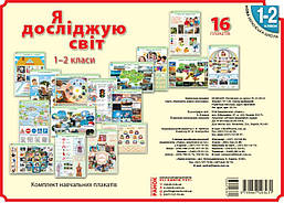 НУШ Наочність нового покоління. Я дослiджую свiт. 1-2 клас. Комлект навчальних плакатiв