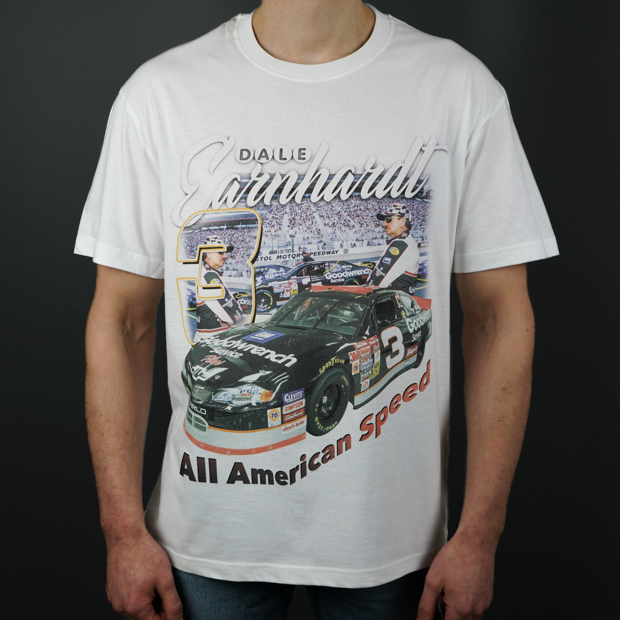 Футболка з принтом Nascar Dale Earnhardt XXXL Білий