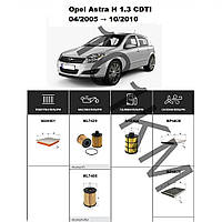 Комплект фільтрів Opel Astra H 1.3 CDTI (2005-2010) WIX