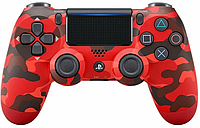 Многофункциональный джойстик DualShock 4 для Sony PS4 V2 Красный камуфляж Bluetooth NEW С ЛОГОТИПОМ