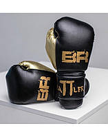 Боксерские перчатки универсальные кожа Battler Sport черные 14 унций