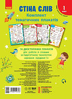 НУШ Стіна слів. 1 клас. Комплект плакатів до тематичних тижнів НУШ. Наочність нового покоління